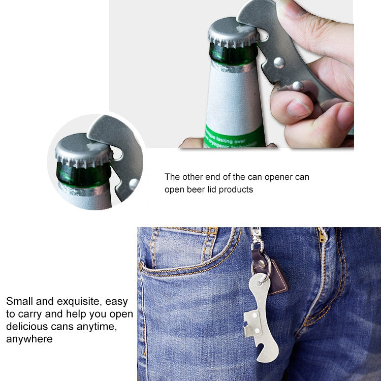 2 PCS  Stainless Steel Bottle Opener Can Opener Multifunctional Kitchen Tool