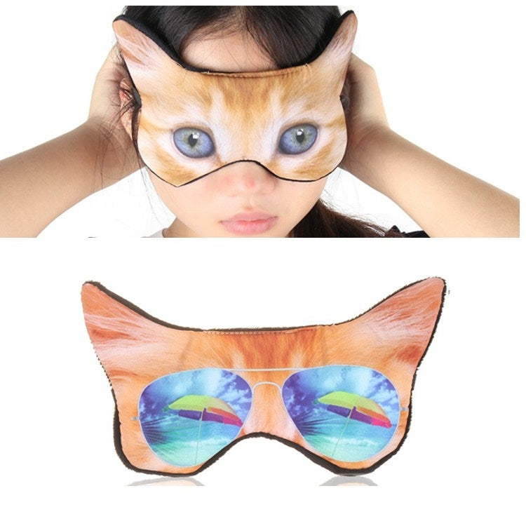 3D Eye Mask Shading Sleeping Cartoon Animal Printed Eye Mask