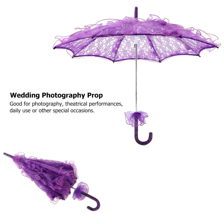 Wedding Parties Bridal Lace Cotton Umbrella Dancing Photography Prop Umbrella
