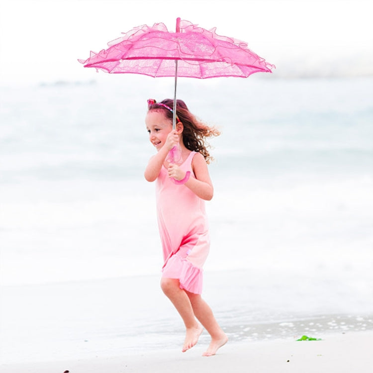 Wedding Parties Bridal Lace Cotton Umbrella Dancing Photography Prop Umbrella