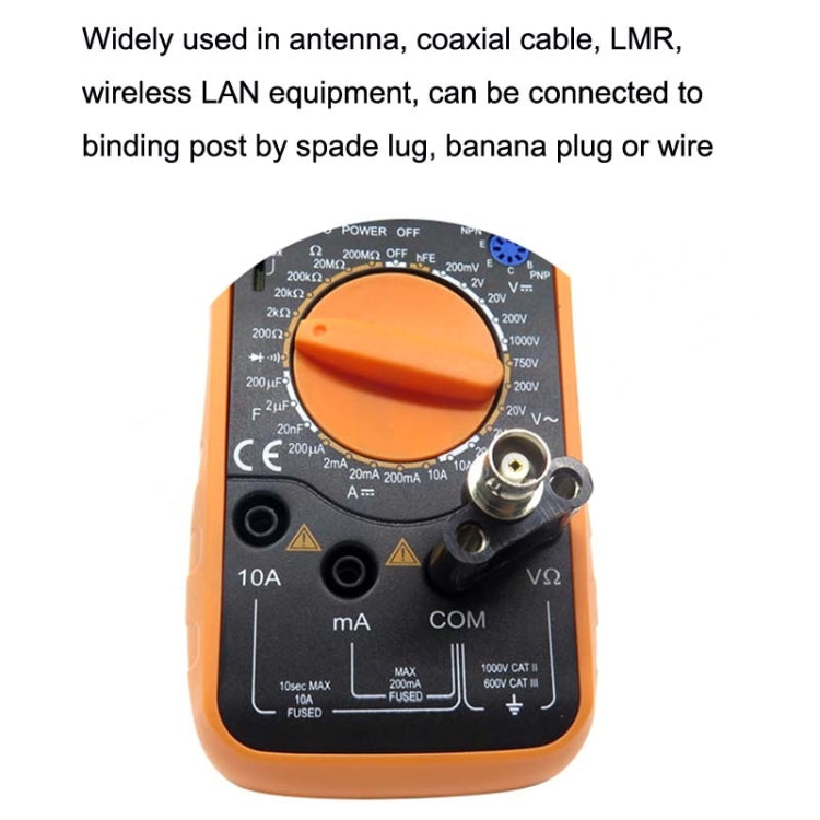 5pcs BNC Female To Dual Banana Plug Adapter Binding Male Connector