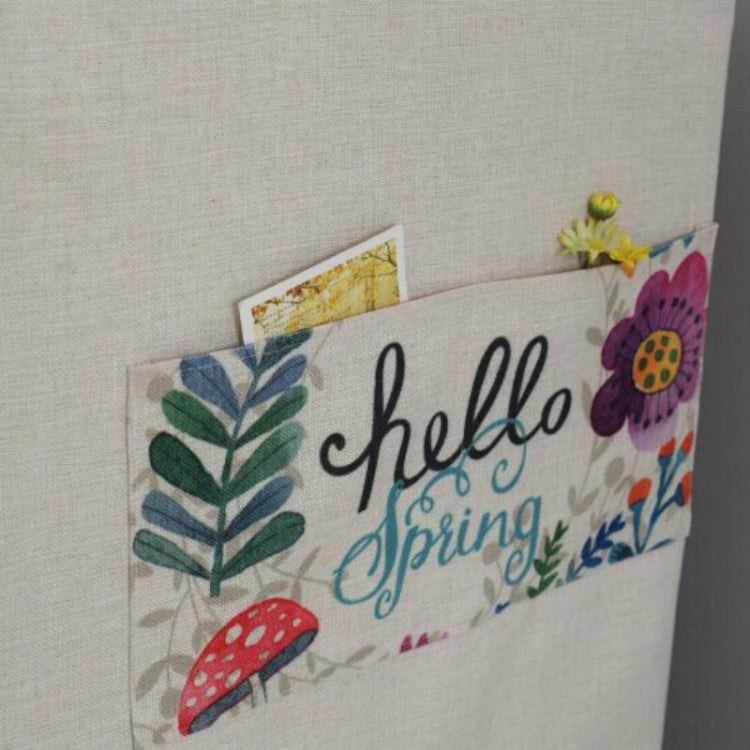 Cartoon Cotton and Linen Drum Roller Washing Machine Dust Cover