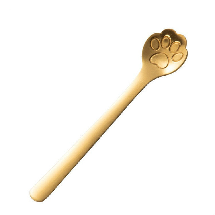 Stainless Steel Creative Cat Claw Coffee Spoon Dessert Cake Spoon