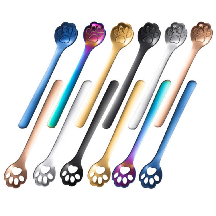 Stainless Steel Creative Cat Claw Coffee Spoon Dessert Cake Spoon