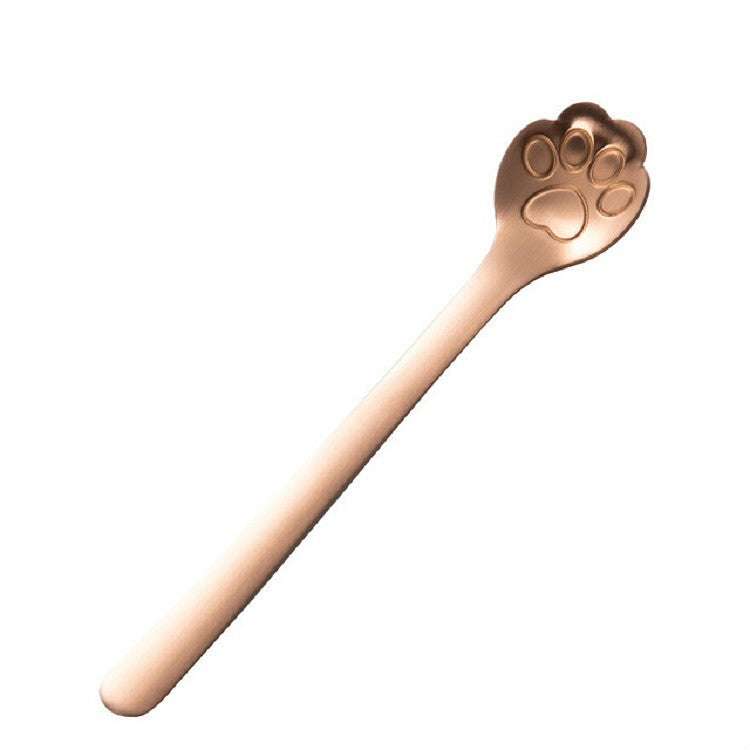 Stainless Steel Creative Cat Claw Coffee Spoon Dessert Cake Spoon