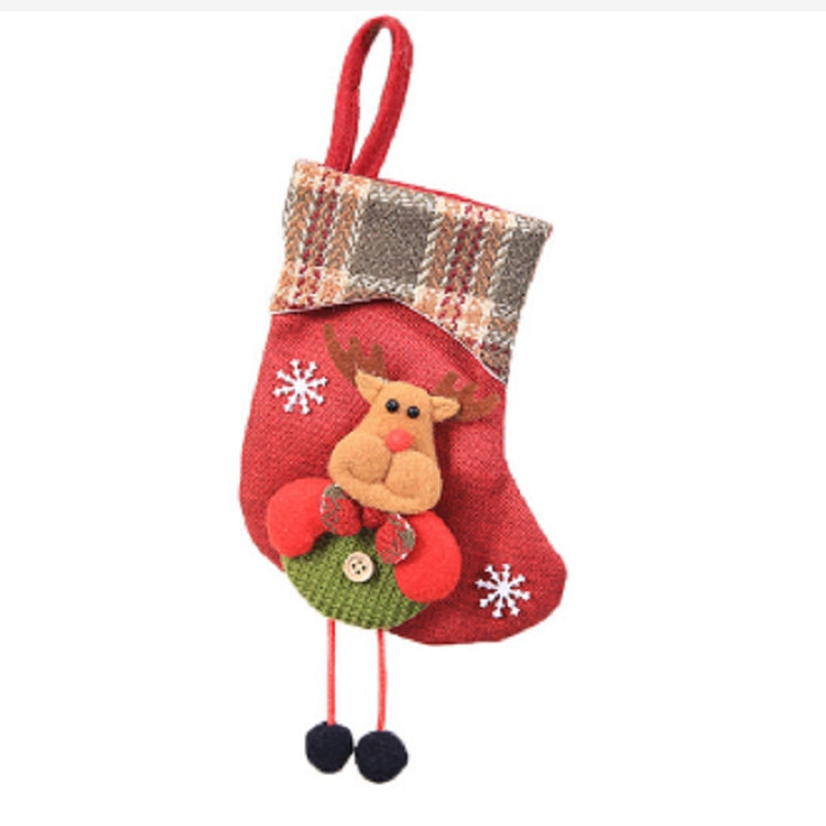 Mini Christmas Stockings Gift Bags Christmas Decorations for Home Festival Party