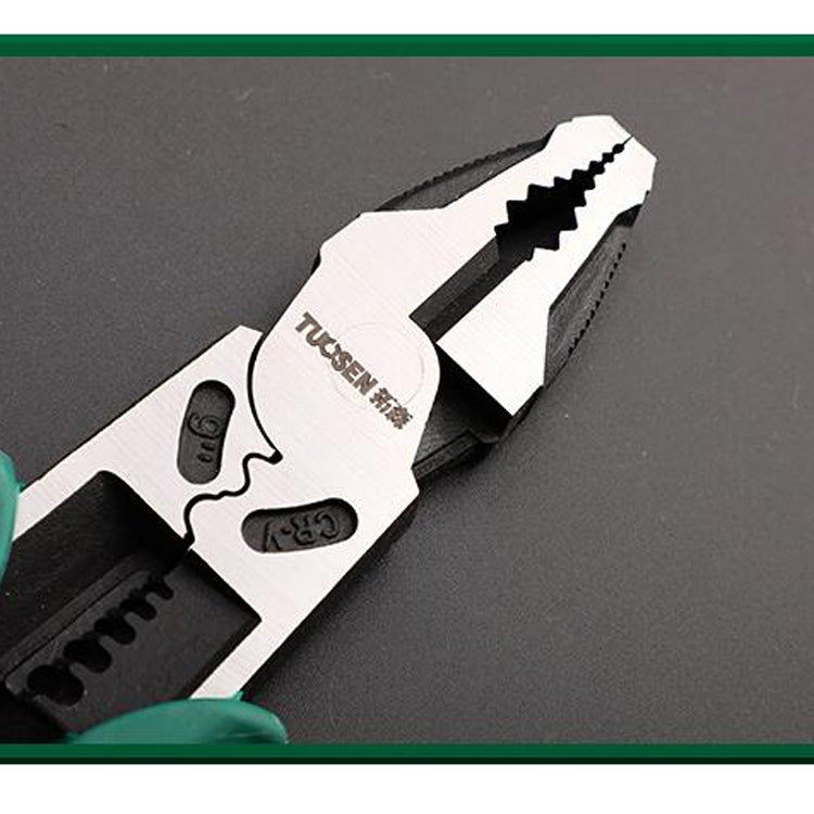 TUOSEN Multifunctional Crimping and Stripping Labor Saving Flat Pliers Vise Manual Wire Cutters