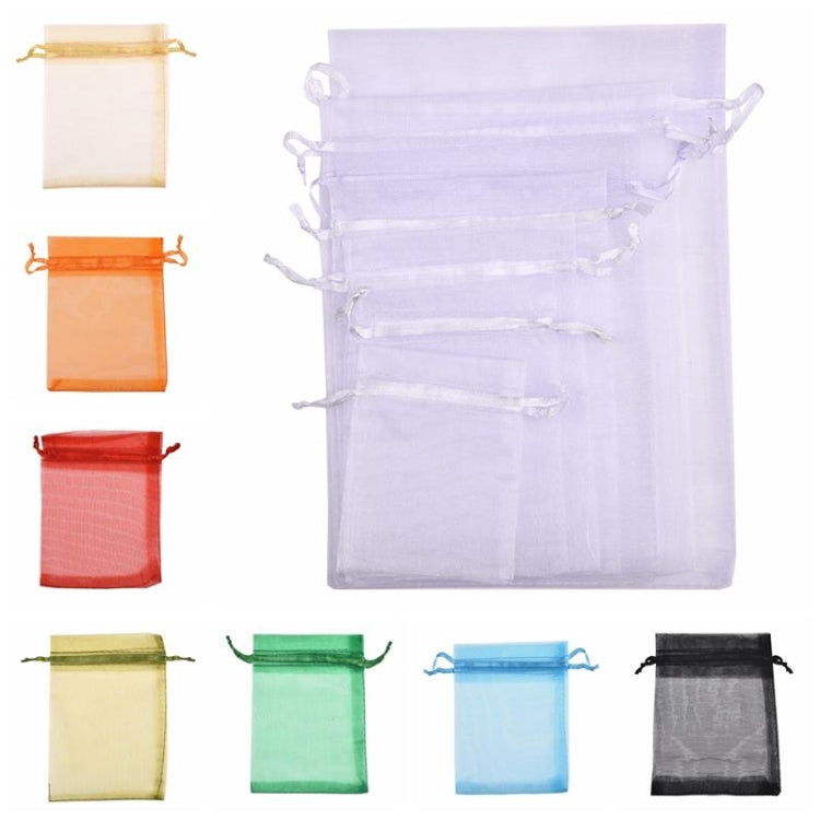 100 PCS Gift Bags Jewelry Organza Bag Wedding Birthday Party Drawable Pouches