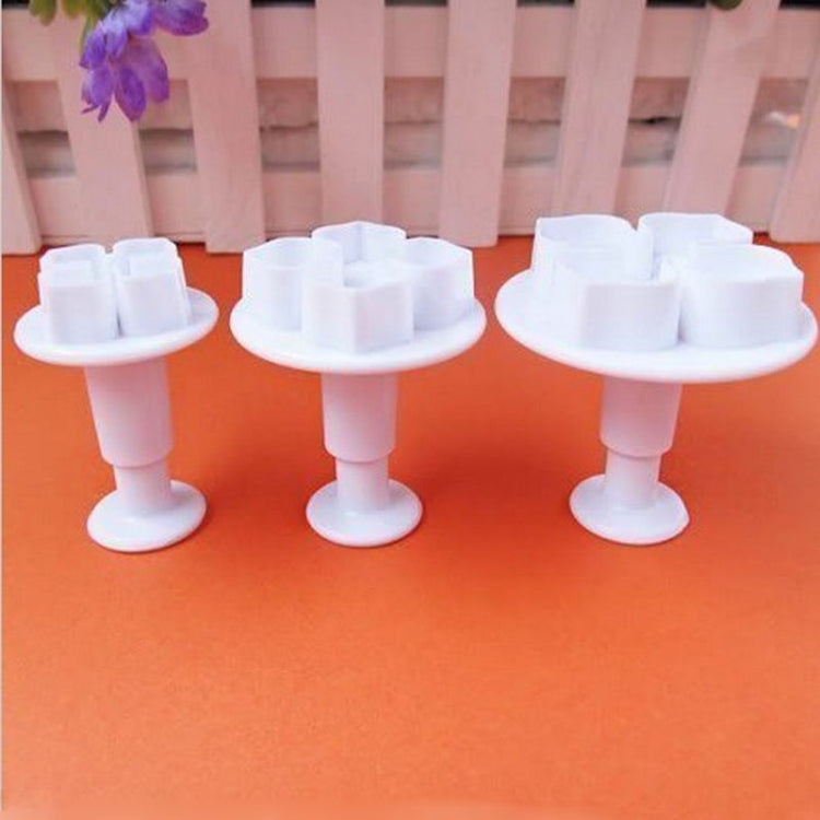 2 Set Silicone Hydrangea Fondant Cake Decorating Flower Blossom Mold