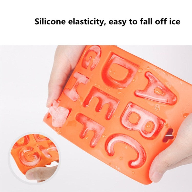 A-Z 3pcs Letter Ice Cube Ice Box Silicone Ice Tray Set