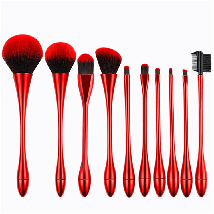 10 In 1 Small Waist Goblet Makeup Brush Set Beauty Tools