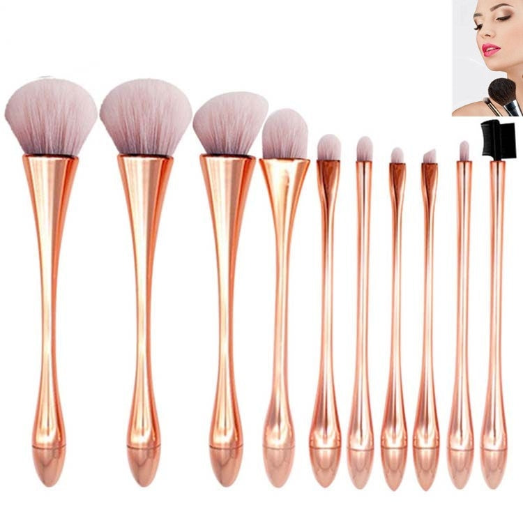 10 In 1 Small Waist Goblet Makeup Brush Set Beauty Tools