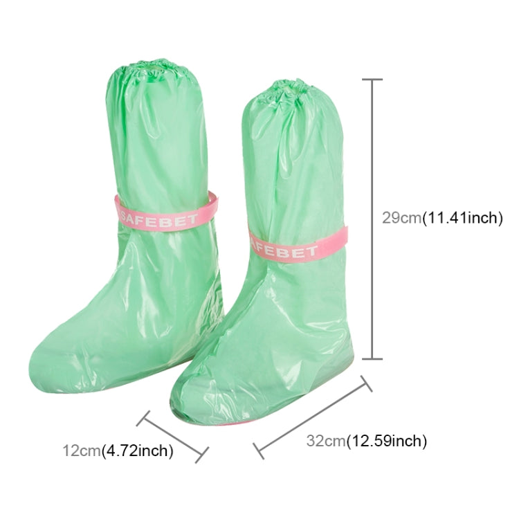High Tube PVC Non-slip Waterproof Reusable Rain Shoe Boots Cover