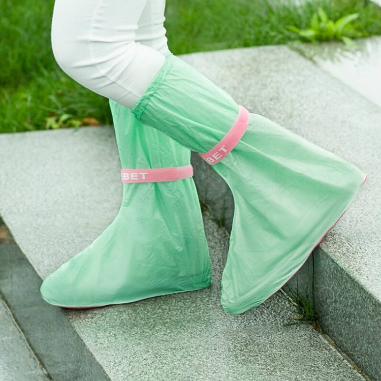 High Tube PVC Non-slip Waterproof Reusable Rain Shoe Boots Cover