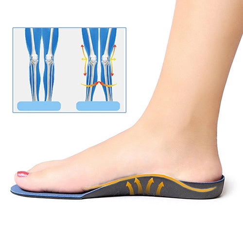 One Pair Flatfoot Orthotics Cubitus Varus Orthopedic Feet Cushion Pads Care Insoles