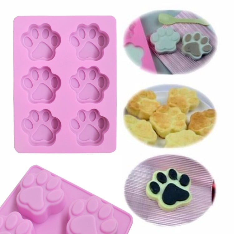 3 PCS Paw Soap Ice Cream Chocolate Cake Silicone Mold