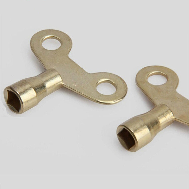 5 PCS Faucet Key Solid Brass Lock Radiator Plumbing Drainage Square Hole Socket Faucet Key