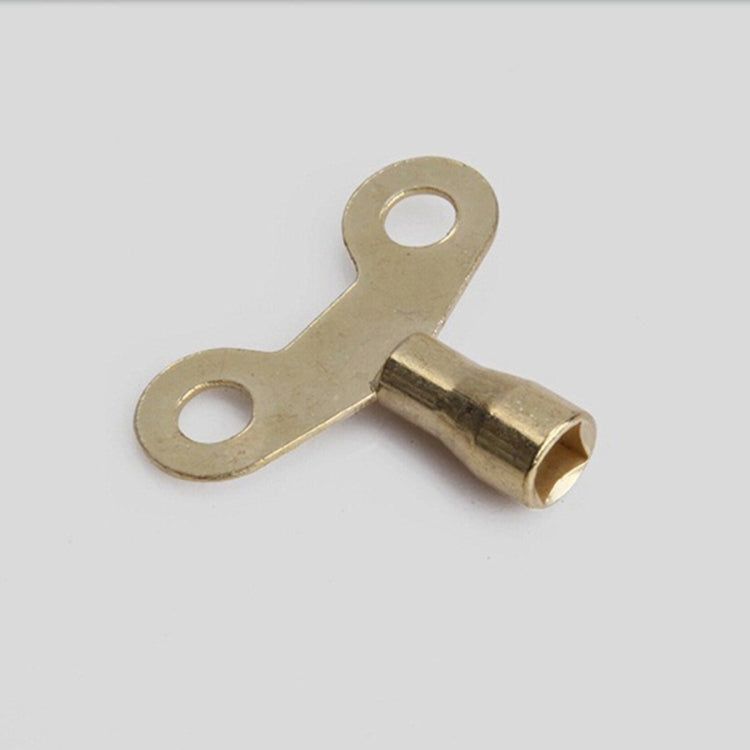 5 PCS Faucet Key Solid Brass Lock Radiator Plumbing Drainage Square Hole Socket Faucet Key