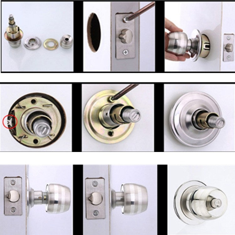 Ball Lock Indoor Bedroom Door Ball Lock Stainless Steel Bathroom Door Lock