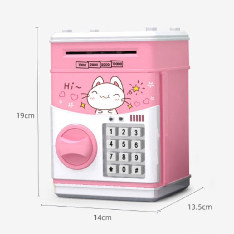 Simulation Cartoon ATM Password Safe Automatic Money Roller with Music Coin Piggy Bank