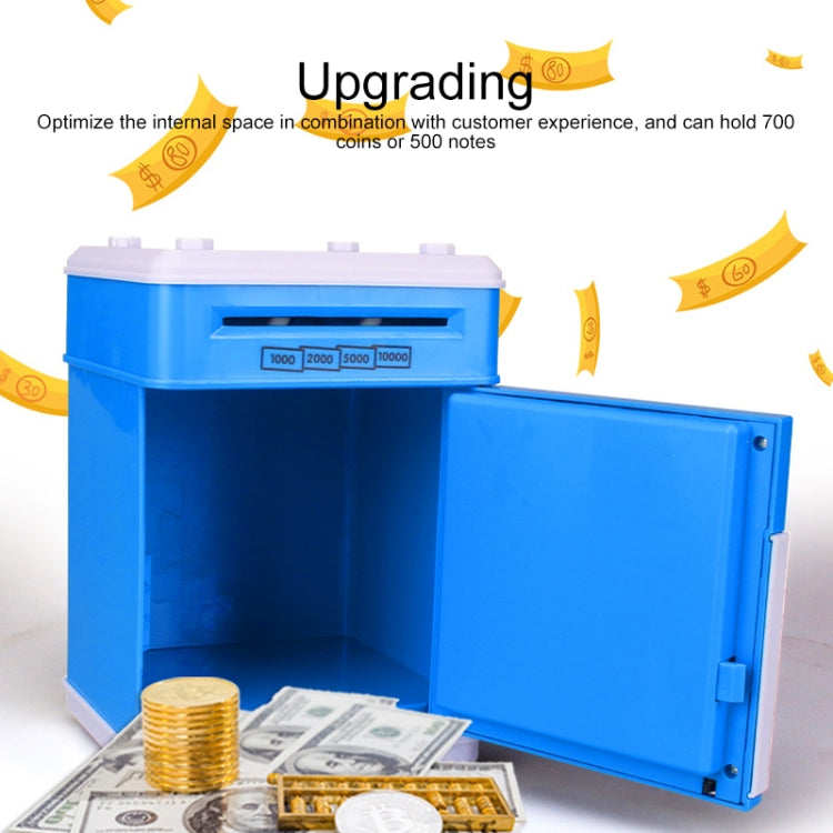 Simulation Cartoon ATM Password Safe Automatic Money Roller with Music Coin Piggy Bank
