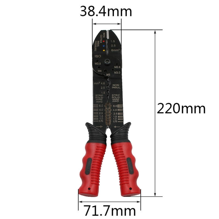 Multi-function Spring Terminal Crimping Pliers Electrician Repair Tools
