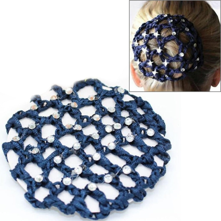 Beautiful Diamonds Bun Cover Snood Women Hair Net Ballet Dance Skating Headwear Accessories