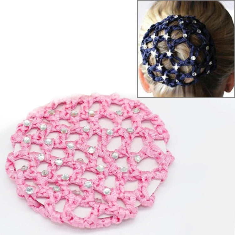Beautiful Diamonds Bun Cover Snood Women Hair Net Ballet Dance Skating Headwear Accessories