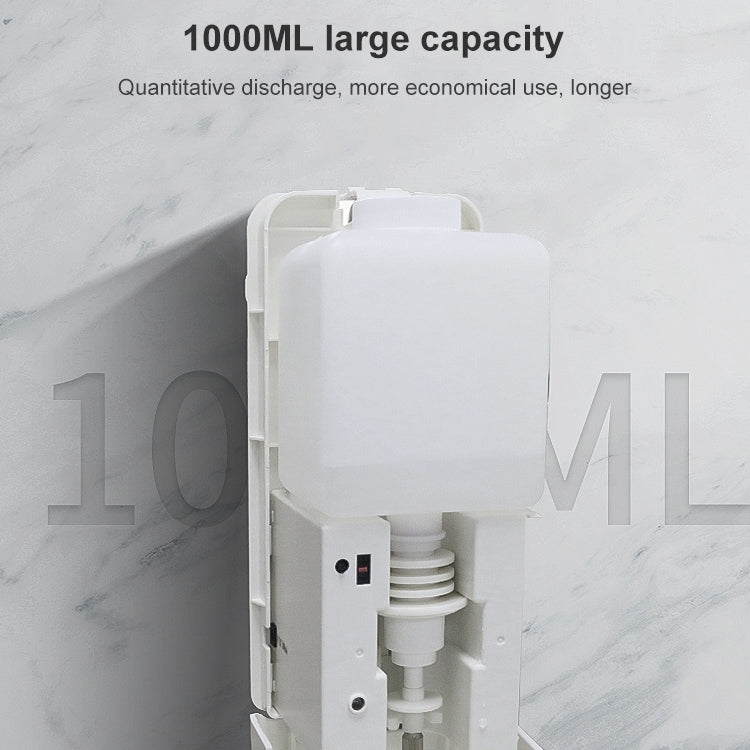 1000ML Automatic Induction Disinfection Machine Alcohol Sprayer Induction Type Non-contact Wall-mounted Soap Dispenser