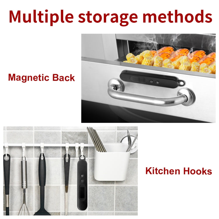 Folding Digital Meat Thermometer Probe Wireless Instant Read Kitchen Cooking Food Long Stainless Steel Probe BBQ Thermometer