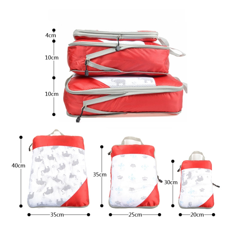 3 in 1 Travel Bag Storage Organizer Set Bags Shoe Luggage Suitcase Clothes Organizer
