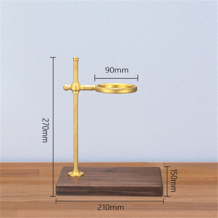 Wood Base Hand Coffee Filter Holder Adjustable Filter Holder