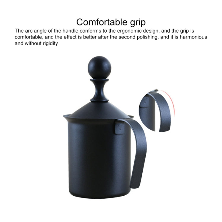 Pump Creamer Stainless Steel Double Mesh Manual Coffee Milk Foam Frothing Pitcher Froth Pump Foamer Cup