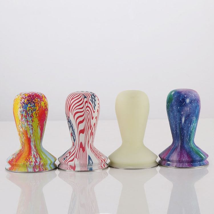 58mm Coffee Tamper Coloured Silicone Frosted Handle Coffee Hammer 304 Stainless Steel Powder Press Coffee Accessories