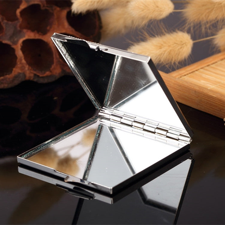 Handmade DIY Diamond Portable Double Sided Folding Mirror Gem Beauty Head