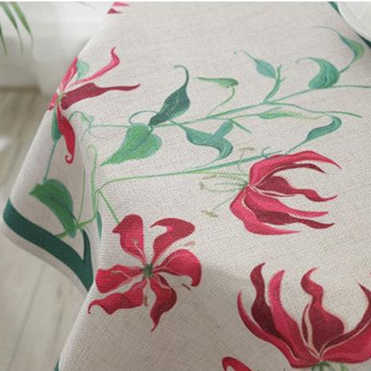 Greenery Linen Tablecloth Restaurant Bar Household Tablecloth