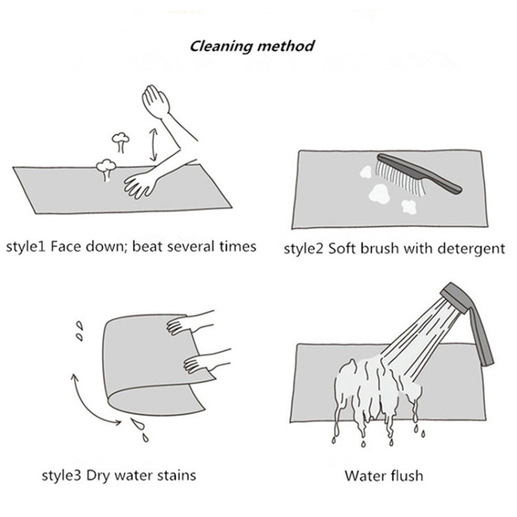 Circular Water Uptake Carpet  Floot Mat Cartoon Door Mat,