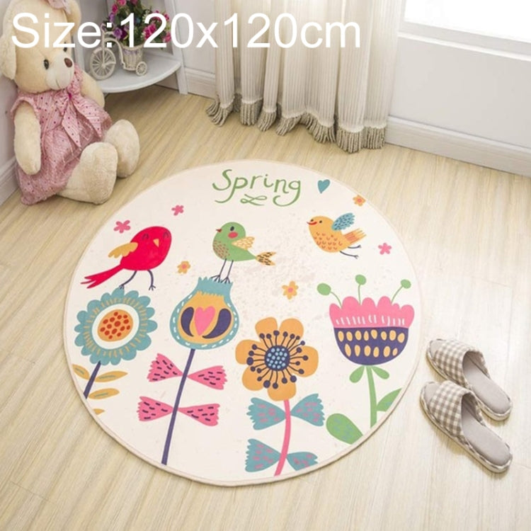 Circular Water Uptake Carpet  Floot Mat Cartoon Door Mat,
