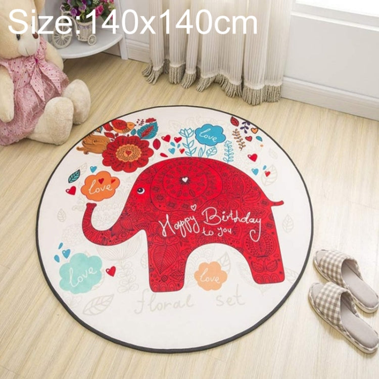 Circular Water Uptake Carpet  Floot Mat Cartoon Door Mat,