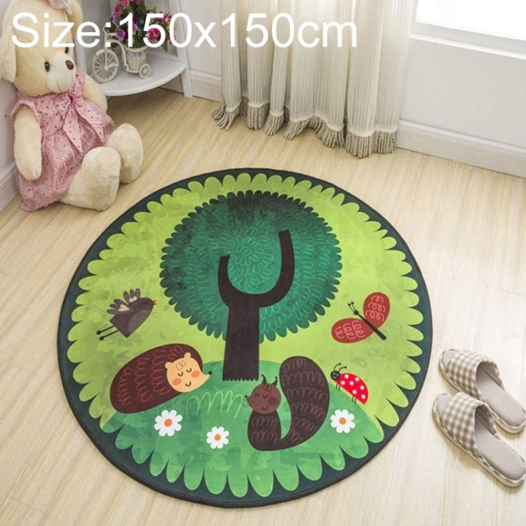 Circular Water Uptake Carpet  Floot Mat Cartoon Door Mat,