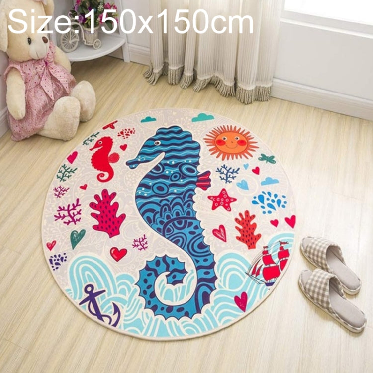 Circular Water Uptake Carpet  Floot Mat Cartoon Door Mat,