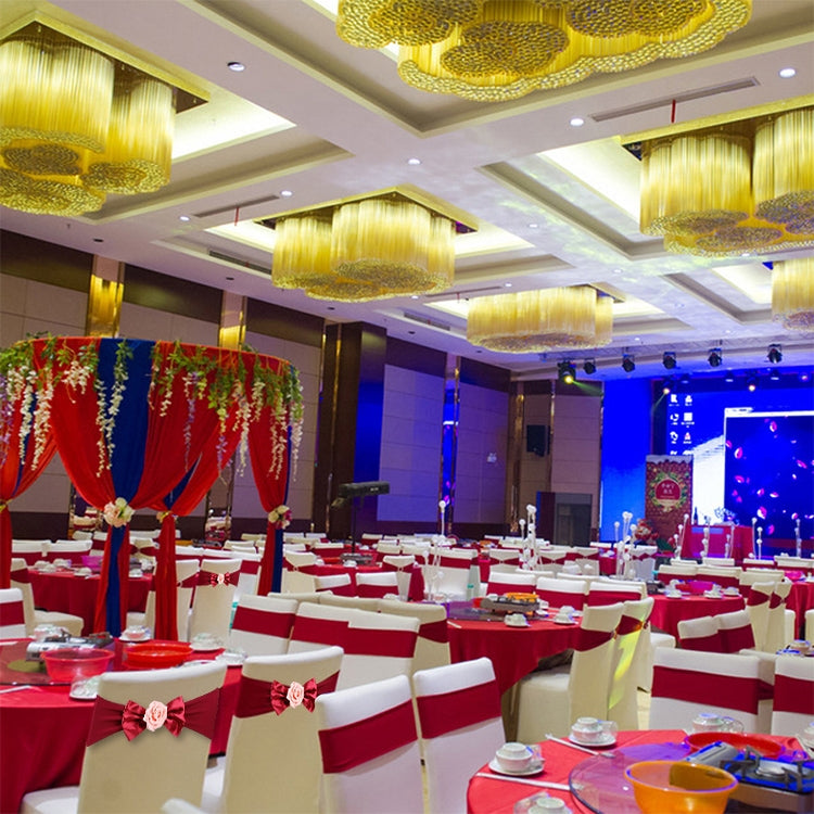 Wedding Chair Cover Sash Satin Fabric Bow Tie Ribbon Band Decoration Hotel Wedding Party Ceremony Banquet Supplies