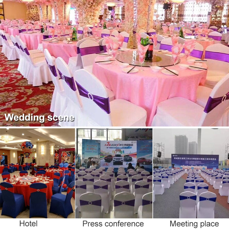 Wedding Chair Cover Sash Satin Fabric Bow Tie Ribbon Band Decoration Hotel Wedding Party Ceremony Banquet Supplies