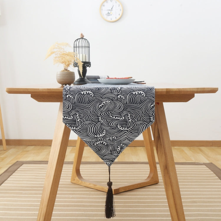 Cotton Linen Tea Table Dining Table Table Flag Retro Tablecloth