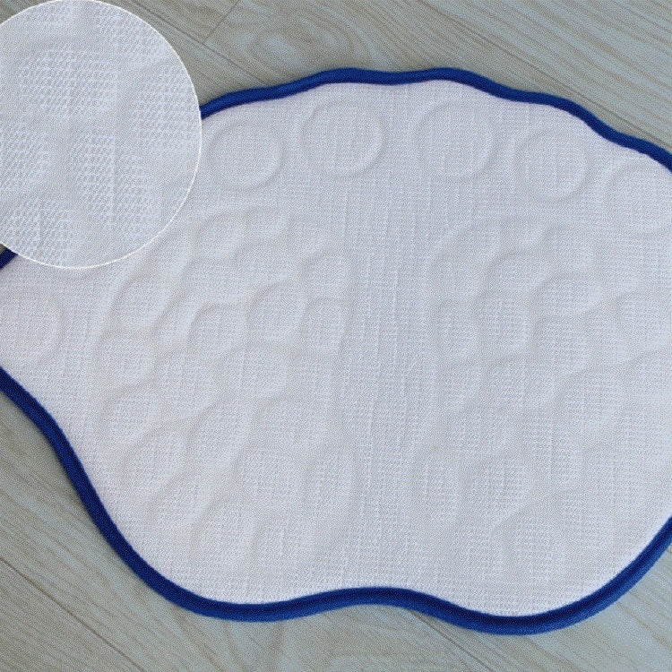 Foot-type 3D Pebbles Embossed Ankle Anti Slip Absorbent Mat