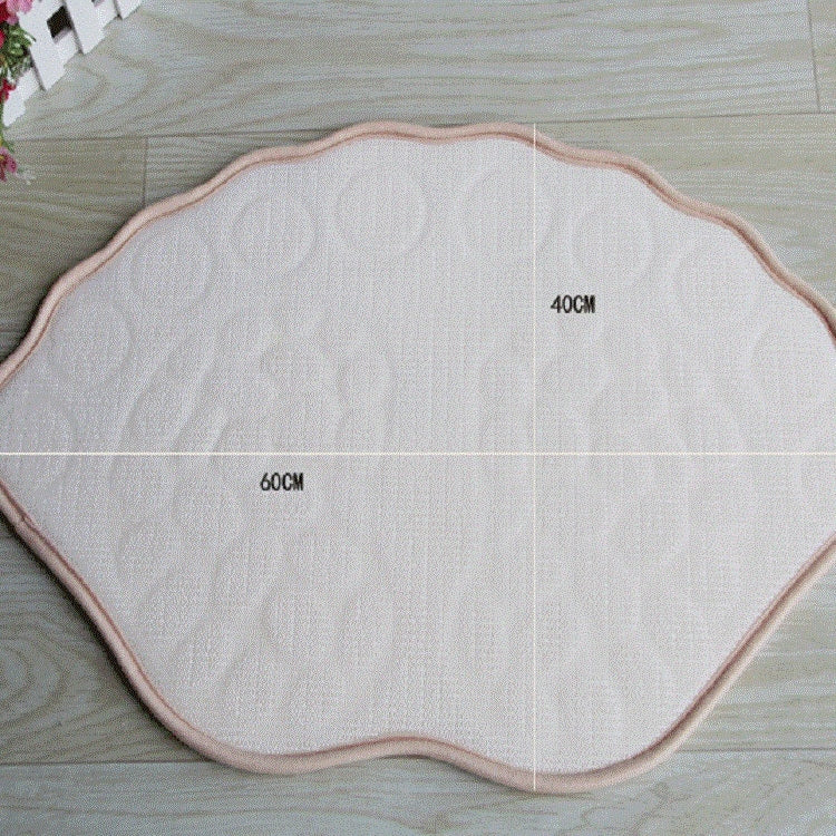 Foot-type 3D Pebbles Embossed Ankle Anti Slip Absorbent Mat