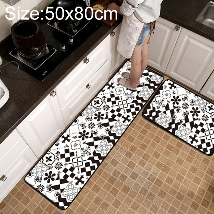 Geometric Lattice Carpet Kitchen Bath Antiskid Mat