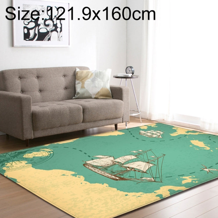 Retro Mat Flannel Velvet Carpet Play Basketball Game Mats Baby Crawling Bed Rugs