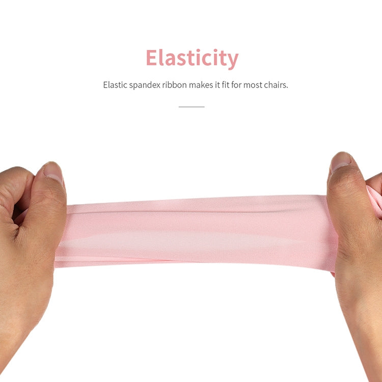 Chair Sashes Bows Decor Elastic Spandex Chair Sash with Pink Flower Stretch Chair Band Wedding Decoration