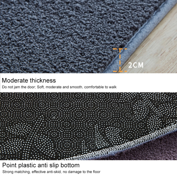 KSolid Round Carpet Soft Fleece Mat Anti-Slip Area Rug Kids Bedroom Door Mats